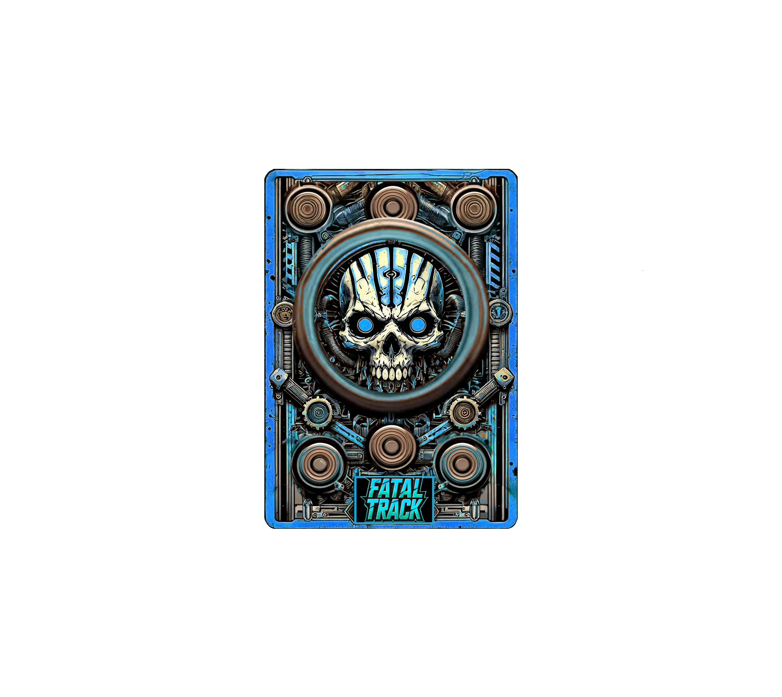Blue back card