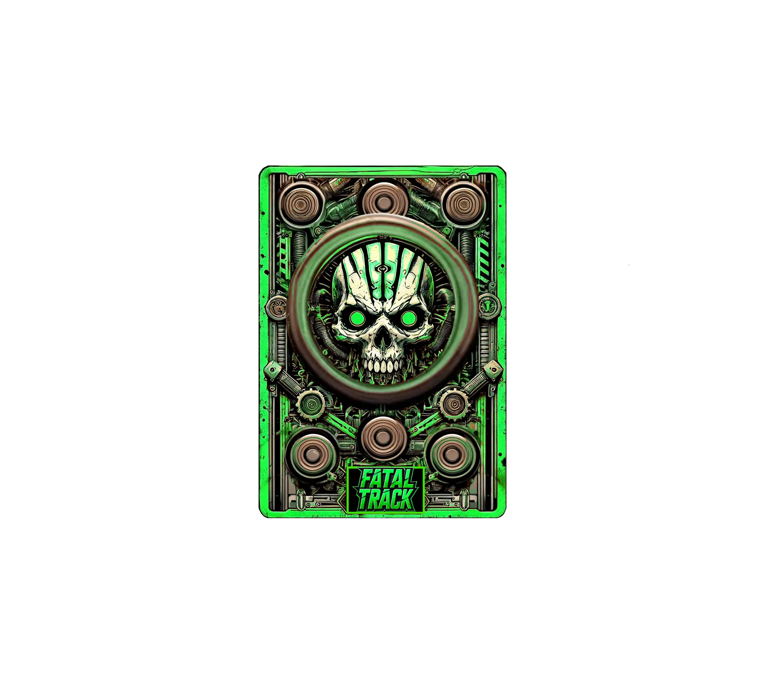 Green back card